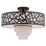 Allendale Semi Flush Ceiling Light - Bronze