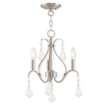 Caterina Chandelier - Brushed Nickel / Crystal