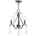 Caterina Chandelier - English Bronze / Crystal