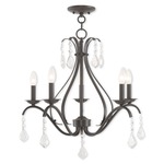 Caterina Chandelier - English Bronze / Crystal