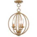 Arabella Chandelier - Antique Gold Leaf