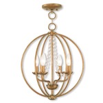 Arabella Chandelier - Antique Gold Leaf