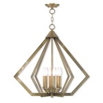 Prism Chandelier - Antique Brass