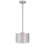 Hilliard Mini Pendant - Polished Chrome / Opal