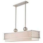 Arabesque Island Chandelier - Brushed Nickel