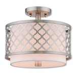 Arabesque Ceiling Light Fixture - Brushed Nickel