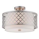 Arabesque Ceiling Light Fixture - Brushed Nickel