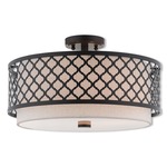 Arabesque Ceiling Light Fixture - English Bronze