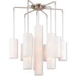 Strathmore Multi Light Pendant - Brushed Nickel / Off White