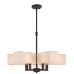 Rubi Chandelier - Bronze / Oatmeal