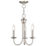 Estate 3 Light Chandelier - Brushed Nickel