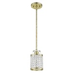 Grammercy Mini Pendant - Winter Gold / Crystal