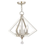 Diamond Chandelier - Polished Nickel