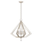 Diamond Chandelier - Polished Nickel