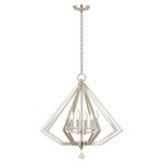 Diamond Chandelier - Polished Nickel