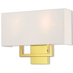 Pierson Wall Sconce - Polished Brass / Off White