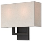 Pierson Wall Sconce - Bronze / Oatmeal