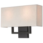 Pierson Wall Sconce - Bronze / Oatmeal