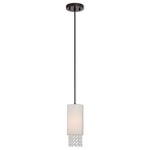 Carlisle Mini Pendant - English Bronze / Oatmeal