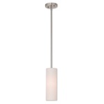 Meridian Mini Pendant - Brushed Nickel / Oatmeal