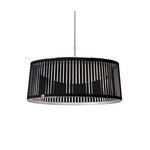 Solis Drum Pendant - Chrome / Black