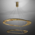 Diadema 2 Pendant - Gold Leaf