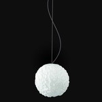 Emisfero Mini Pendant - Matte White / White