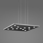 Pop Square Pendant - Black / Aluminum