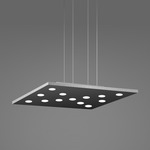 Pop Square Pendant - Black / Aluminum