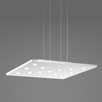 Pop Square Pendant - White