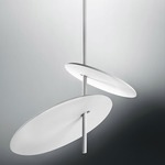 Lua Double Pendant - White