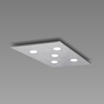 Pop Ceiling Light Fixture - Silver Leaf / Aluminum