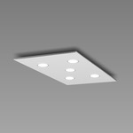 Pop Ceiling Light Fixture - White / Aluminum