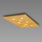 Pop Ceiling Light Fixture - Gold Leaf / Brushed Gold