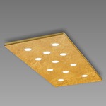 Pop Ceiling Light Fixture - Gold Leaf / Brushed Gold