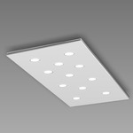 Pop Ceiling Light Fixture - White / Aluminum