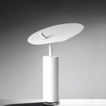 Lua Table Lamp - White / Brushed Aluminum
