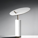 Lua Table Lamp - White / Gold Silver