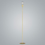 Sphere Floor Lamp - Brass