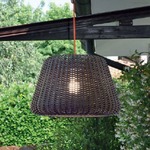 Ralph Outdoor Pendant - Metalized Brown / Brown