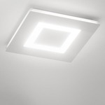 Flat Ceiling Light Fixture - White
