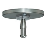 Monorail Flush Canopy w/ 60W LED Transformer - Satin Nickel