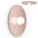 Bola Disc Wall / Ceiling Light - Rose Gold / Opaline