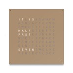 Qlocktwo Large Wall Clock - Hazelnut