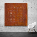 Qlocktwo 180 Wall Clock Special Edition - Rust