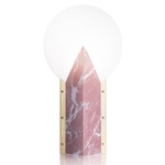 Moon Table Lamp - Pink / White
