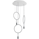 Revolta Round Multi-Light Pendant - Black