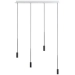 Volta Linear Multi-Light Pendant - White Canopy / Black