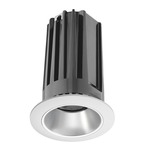 2LED 2IN RD Downlight Cone Trim - White / Haze