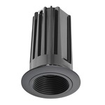 2LED 2IN RD Downlight Baffle Trim - Black / Black